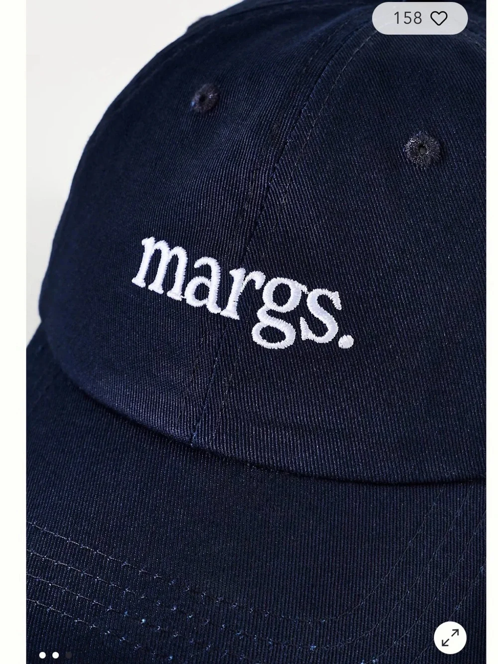 Anthropologie Motel Margarita Margs.Dad Baseball Hat. NWT. Navy
